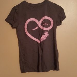 Grey infinity love tee size small